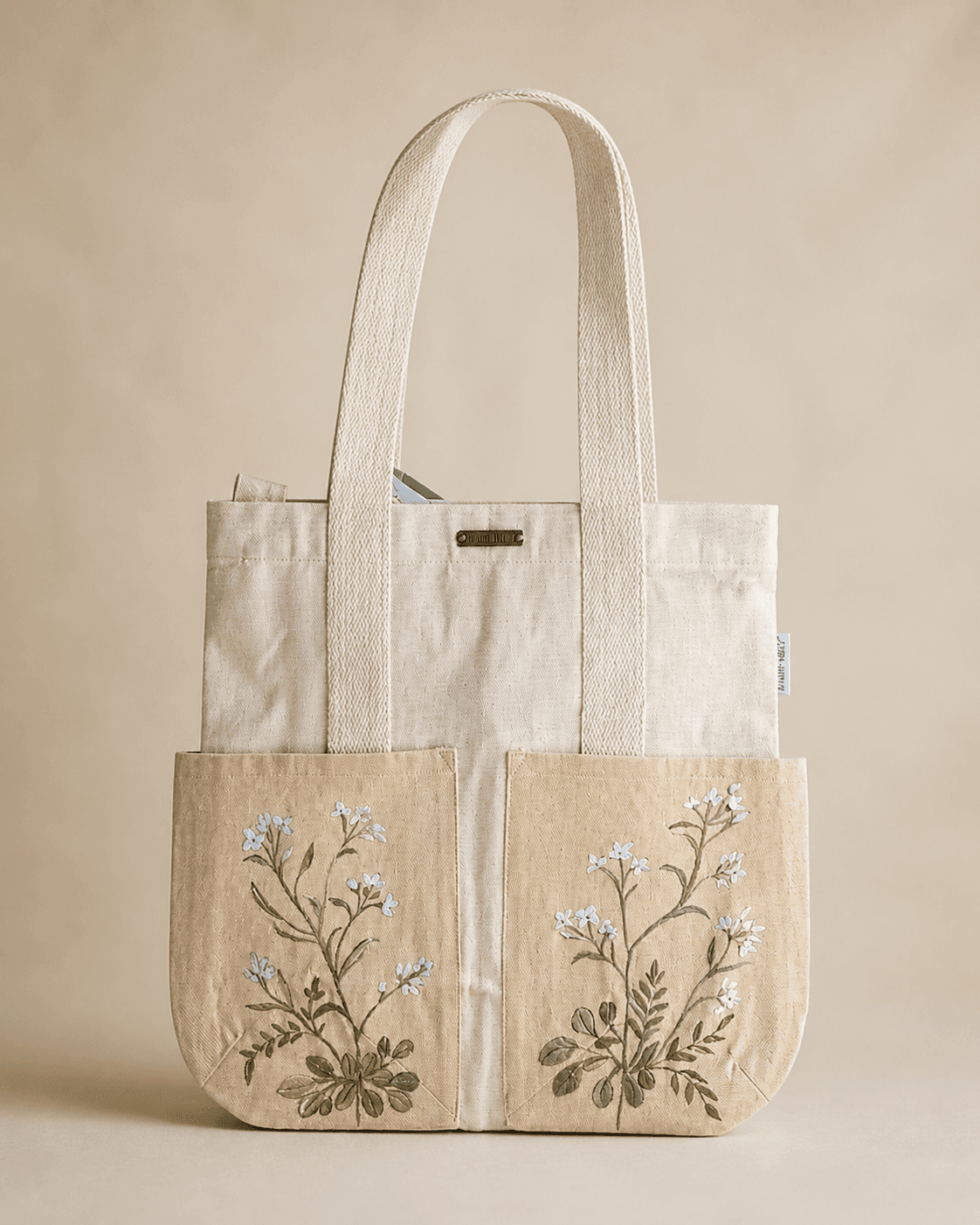 Arabidopsis Thaliana Hand-Painted Tote Bag — hand-painted by Brushup